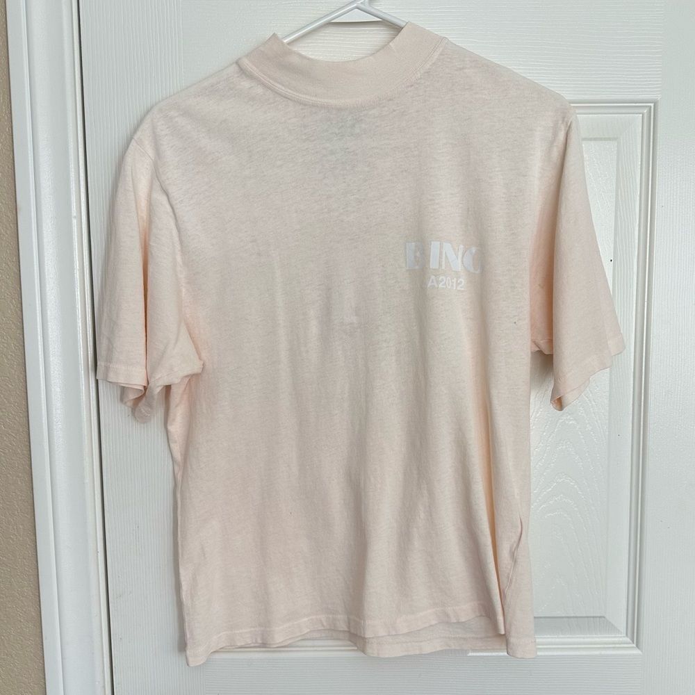 Anine Bing Wes Oversized LA 2012 Boxy T-shirt Blush Pink - Picture 7 of 8